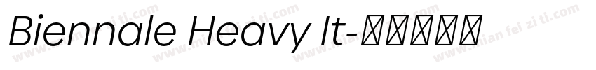 Biennale Heavy It字体转换